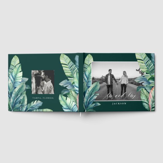 Wilde en tropische bladeren Exotisch gebladerte Mr Gastenboek (Volledig)