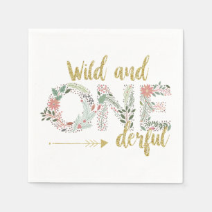 Wilde en Vernederende Eerste Dag Baby Girl Servet