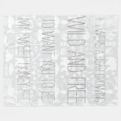 Wilde en vrije Beer in de baard Fleece Deken (Voorkant (Horizontaal))