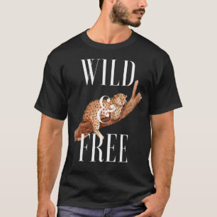 Wilde en Vrije Cheeta Geweldige Zuidelijke Heilige T-shirt