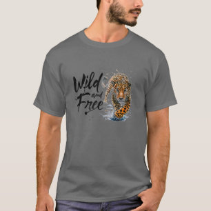Wilde en vrije Cheetah Lifestyle Design T-shirt