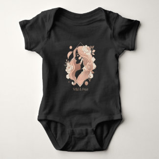 Wilde en Vrije Esthetische Boho Lijnkunst Dames T- Romper