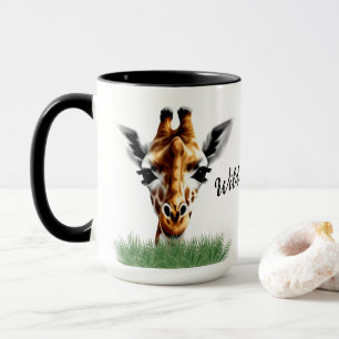 Wilde en vrije Giraffe Mok