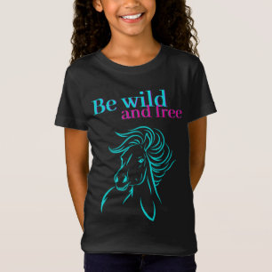 Wilde en vrije paarden T-shirt zijn
