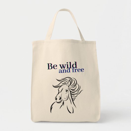 Wilde en vrije paarden zijn tote bag (Voorkant)