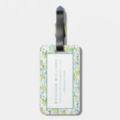 Wilde en Vrije Patroon Bagagelabel (Achterkant verticaal)