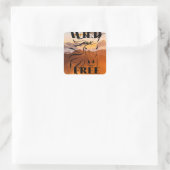 Wilde en vrije sticker (Tas)