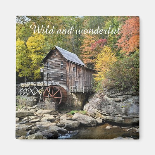 Wilde en wonderlijke West Virginia Glade Creek Gri Magneet (Voorkant)