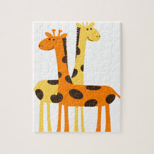 wilde fauna in giraffe africa safari legpuzzel