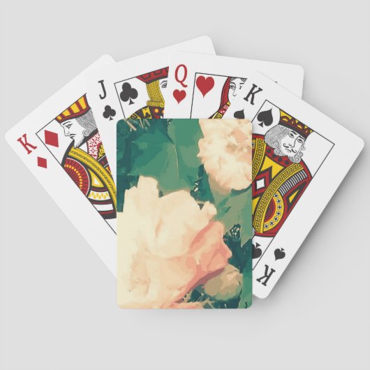 Wilde floral pokerkaarten (Achterkant)