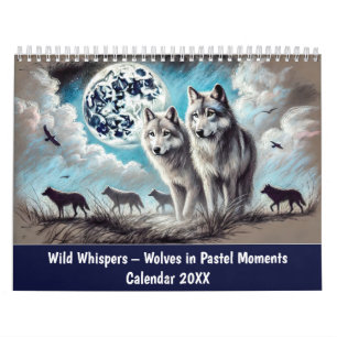 Wilde Fluisteringen – Wolven in Pastel Momenten Kalender
