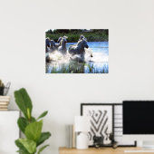 Wilde fotografie Wilde paarden Poster 18x24 (Thuiskantoor)