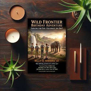 Wilde Frontier Verjaardagsfeestje Kaart
