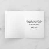 "Wilde Ganzen Jacht" Dankkaart Kaart (Binnen)