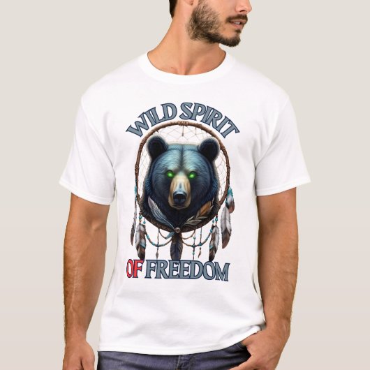 "WILDE GEEST VAN VRIJHEID" T-SHIRT (Voorkant)