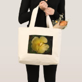 Wilde Gele Rose Grote Tote Bag (Voorkant (product))