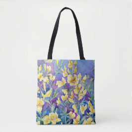 "Wilde Gele Sweet Peas" Schouder-Tas Draagtas