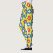 Wilde gevlekte Vette druk Leggings (Links)
