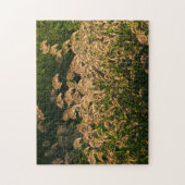 Wilde gier (Panicum Sp.) Teelt in wetland Legpuzzel (Verticaal)