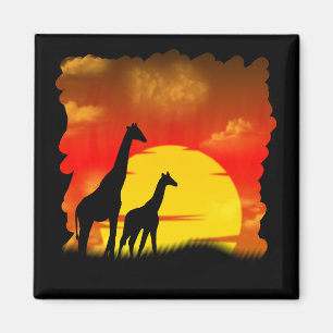 Wilde Giraffe Magnet Magneet