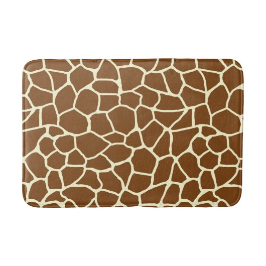 Wilde Giraffe Pattern Animal Print Badmat (Voorkant)