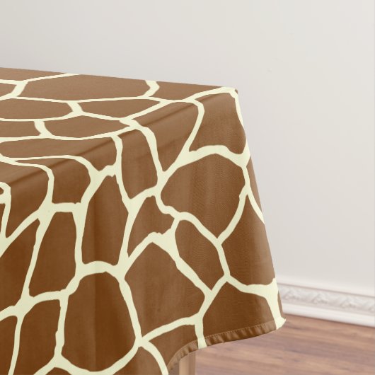 Wilde Giraffe Pattern Animal Print Tafelkleed (Voorbeeld)