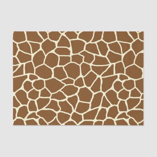 Wilde Giraffe Pattern Animal Print Tissuepapier (Voorkant)