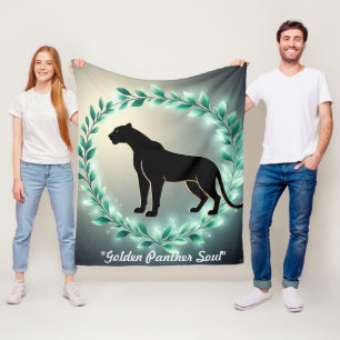 "Wilde Goud Aura" Fleece Deken