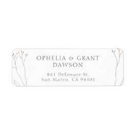 Wilde gras 30 het Etiket van het Adres van de teru