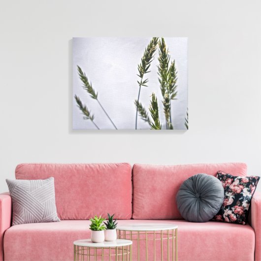 Wilde graszaad canvas afdruk (Insitu (Woonkamer))