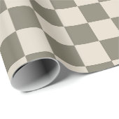 Wilde grijs- en beenklarton cadeaupapier (Rol Hoek)