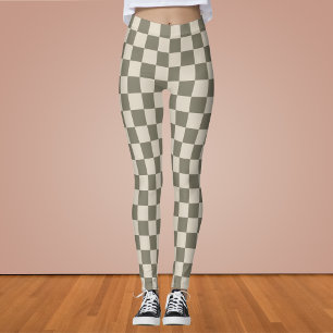 Wilde grijs- en beenklarton leggings