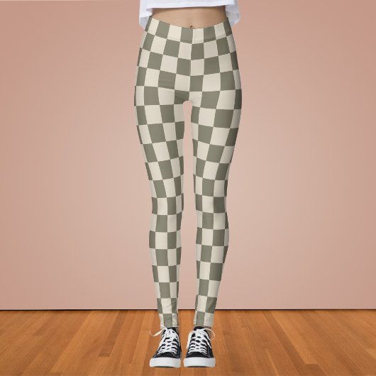 Wilde grijs- en beenklarton leggings