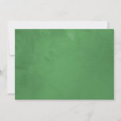 Wilde Groene Huwelijk Kaart (Achterkant)