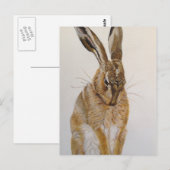 Wilde haren Briefkaart Acrylverf (Voorkant / Achterkant)