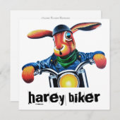 Wilde haring, een motorfiets in leder (Voorkant / Achterkant)