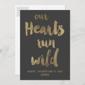 Wilde harten Valentijnsdag Briefkaart (Voorkant / Achterkant)