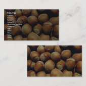 Wilde hazelnoot visitekaartje (Voorkant / Achterkant)