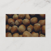 Wilde hazelnoot visitekaartje (Achterkant)