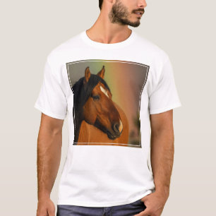 Wilde hengst, Gouden Licht en Regenboog T-shirt