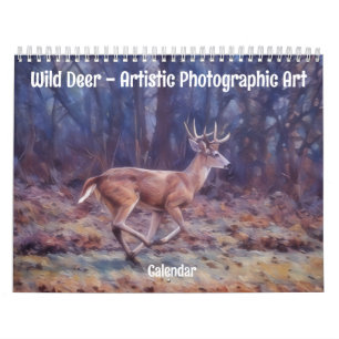 Wilde herten artistieke fotografische kunst kalend kalender