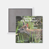 Wilde Herten Fawn Wilderness Gift Magnets Magneet (Voorkant / Achterkant)