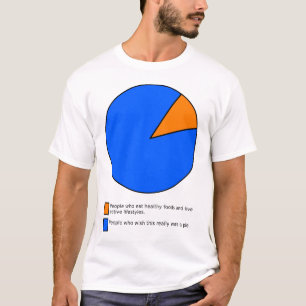 Wilde het een taartdiagram zijn Grappig T-shirt