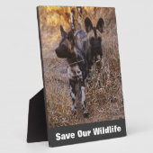 Wilde honden redden ons leven fotoplaat (Zijkant)