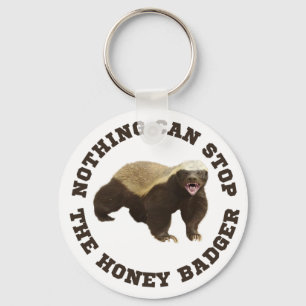 Wilde honingbadger  sleutelhanger