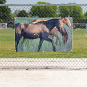 WILDE HOREN VAN UTAH Banner MET GROMMETS (Insitu)