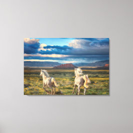 WILDE HORSES "Live to Run" - Canvasafdruk Canvas Afdruk