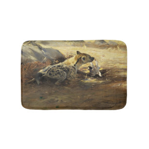Wilde Hyena (door Wilhem Kuhnert) Badmat