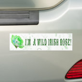 Wilde Ierse Roos Bumpersticker (Op auto)