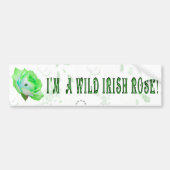 Wilde Ierse Roos Bumpersticker (Voorkant)